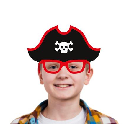 Imagem de Máscara Pirata Com Óculos Em Eva Carnaval - 01 unid