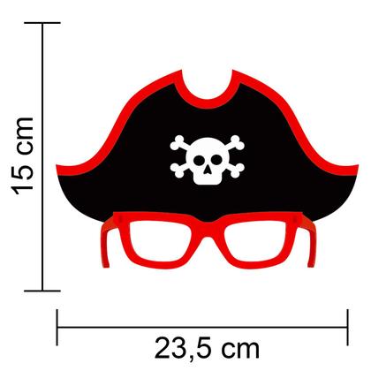 Imagem de Máscara Pirata Com Óculos Em Eva Carnaval - 01 unid
