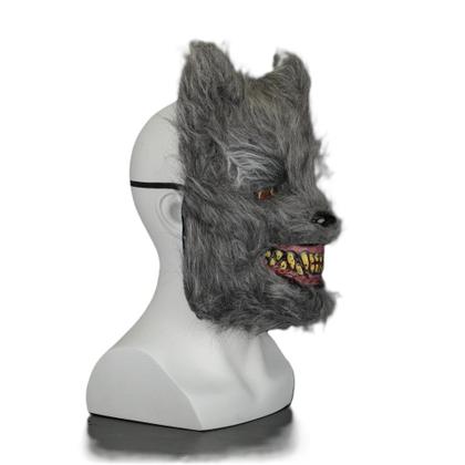 Imagem de Máscara Plastico Com Pelos Lobo Mau Lobisomen 