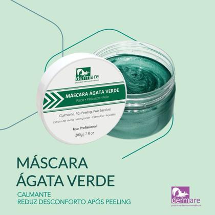 Imagem de Máscara Pós-Peeling Ágata Verde Profissional Dermare 200g