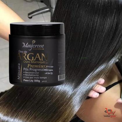 Imagem de Máscara Pós Progressiva Óleo De Argan Ouro Naturiun Maycrene