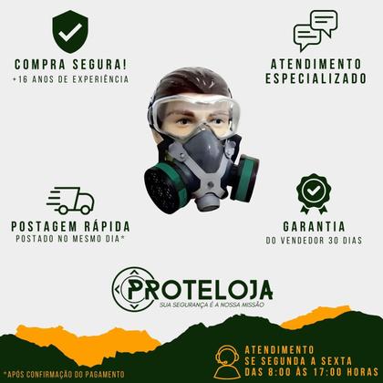 Imagem de Máscara Proteção Óculos Pesticidas Agrotóxicos E Venenos 2 F