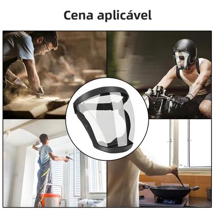 Imagem de Máscara Protetora Facial Completa À Prova De Poeira E Respingos De Óleo Com Filtros Para