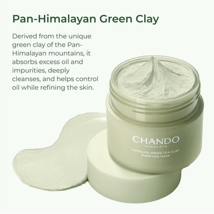 Imagem de Máscara Purificante CHANDO HIMALAYA Green Tea Clay 100ml - Para Pele Oleosa