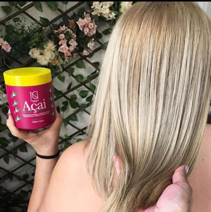 Imagem de Máscara Reconstrução Açaí Com Banana 500g Dinaturalle