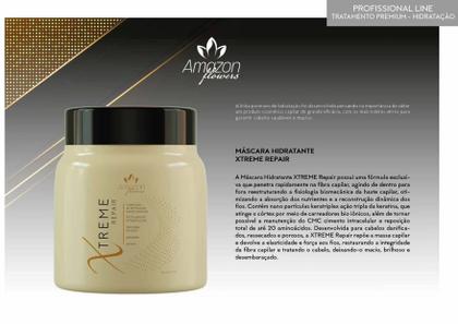 Imagem de Mascara reconstrução streme repair amazon flowers terapia e tratamento pos quimica 1lt
