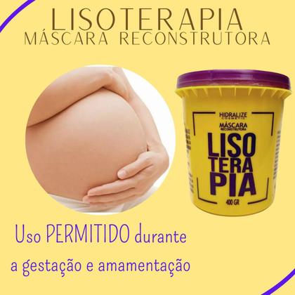 Imagem de Máscara Reconstrutora Lisoterapia  Tratamento e Reconstruçao Capilar 400g Hidralize Original