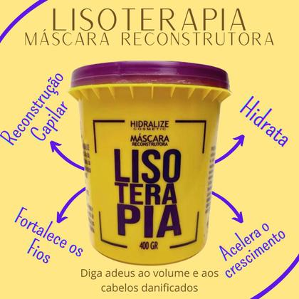 Imagem de Máscara Reconstrutora Lisoterapia  Tratamento e Reconstruçao Capilar 400g Hidralize Original