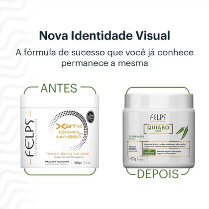 Imagem de Máscara redutora Okra XBTX  500ml - Felps