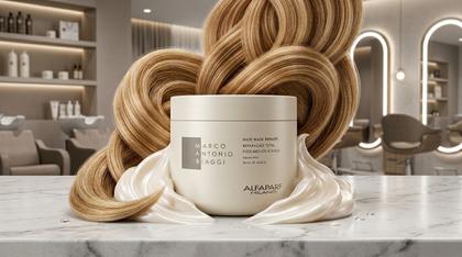 Imagem de Máscara Reparação Total Mab Mask Repair 300g Alfaparf com Aminoácidos para Nutrição Brilho e Hidratação