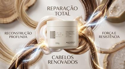 Imagem de Máscara Reparação Total Mab Mask Repair 300g Alfaparf com Aminoácidos para Nutrição Brilho e Hidratação