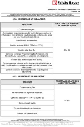 Imagem de Máscara respirador pff2  adulto branca - 5 pacotes de 50 un