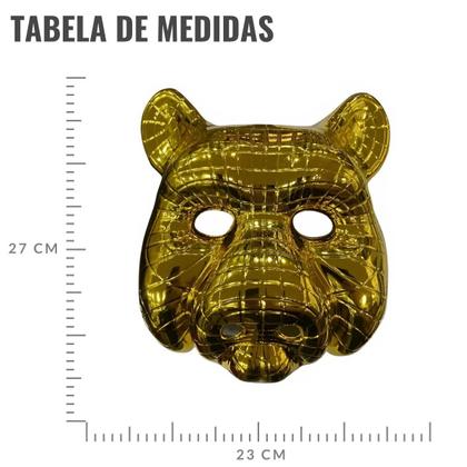 Imagem de Máscara Round 6 VIP Porco Dourada para Fantasias