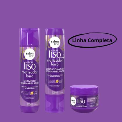Imagem de Máscara Salon Line Meu Liso Matizador Loiro 300g