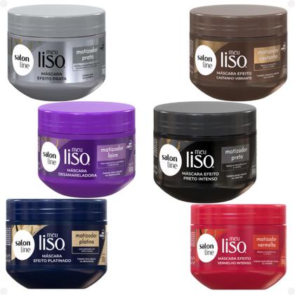 Imagem de Máscara Salon Line Meu Liso Matizador Preto 300g