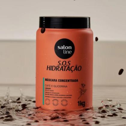 Imagem de Máscara Salon Line S.O.S Hidratação Café e Glicerina 1kg