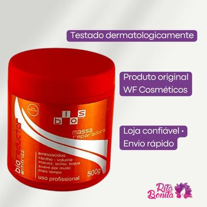 Imagem de Máscara Selante Escova Progressiva de Uréia Para Cabelos com Liso Perfeito WF Biosstraty 500g