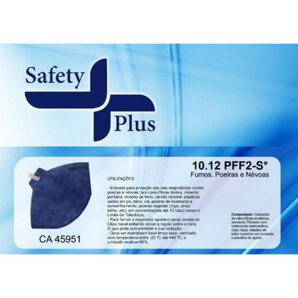 Imagem de Máscara Semifacial Filtrante PFF2 Sem Válvula Azul Safety Plus - CA 45951