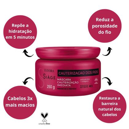 Imagem de Máscara Siage Eudora Cauterização dos Fios 250g