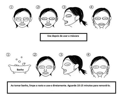 Imagem de Máscara Silicone Facial Limpeza Pele Reutilizável 2Un