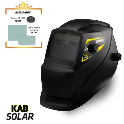 Imagem de Mascara Solda Automática Com Regulagem e Função Esmerilhadeira Com 2 Esquadros e 2 Lentes Super Tork