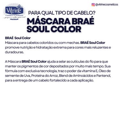 Imagem de Máscara Soul Color Braé Fracionado 100g - Máscara pós coloração Antidesbotamento