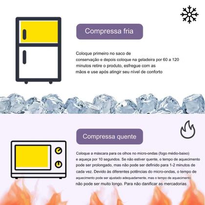 Imagem de Máscara Térmica De Gel P/ Olhos Enxaqueca Sinusite Olheiras