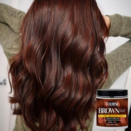 Imagem de MÁSCARA TONALIZANTE CAPILAR MATIZADORA MARROM BROWN CASTANHO 500g