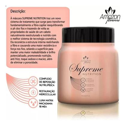 Imagem de Máscara Tratamento Capilar Nutrição Amazon Flowers 1000 Ml