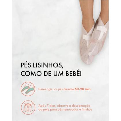 Imagem de Máscara Tratamento P/ Pés Peeling Esfoliante Renovação Kiss