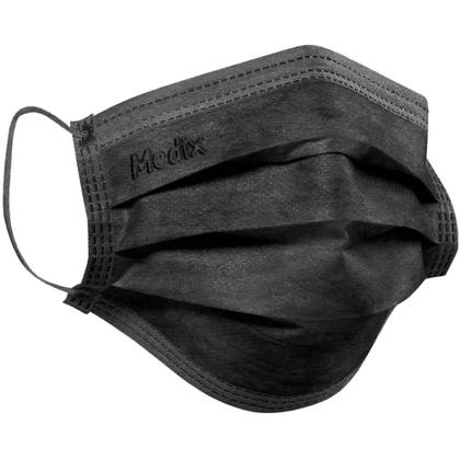 Imagem de Máscara Tripla Descartável Com Filtro (BFE) Preta - Cx 50un