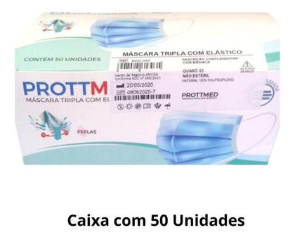 Imagem de Mascara Tripla Proteção Caixa Com 50 Unid