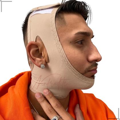Imagem de Máscara Unissex Reutilizável Modela Tira Papada Afina Face