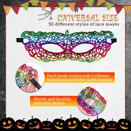 Imagem de Máscaras de máscaras Chivao Lace para mulheres e carnaval de Halloween