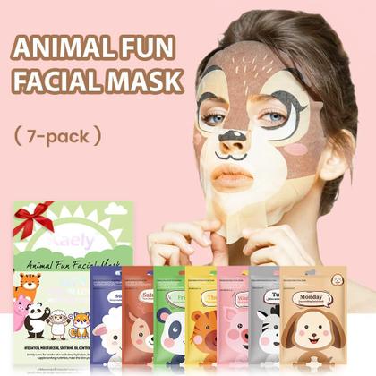 Imagem de Máscaras de Tratamento Kaely - 7 Unidades com Personagens Infantis