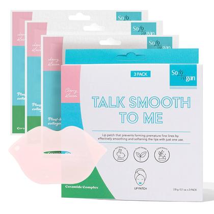 Imagem de Máscaras Labiais SoloVegan Talk Smooth To Me Skin Care - 3 unidades 