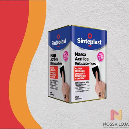 Imagem de Massa Acrílica Multisuperfícies 25kg Sinteplast