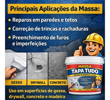 Imagem de Massa Acrilica para Vedação Tapa Tudo Cumc Branca 500g