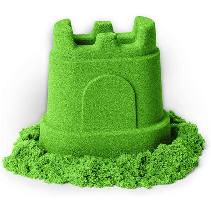 Imagem de Massa Areia Verde Neon 141g Com Molde De Castelo Massa Areia Para Modelar Kinetic Sand SUNNY 1800