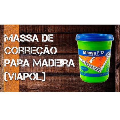 Imagem de Massa Calafetar F12 Reparar Correção Madeira Viapol 400G