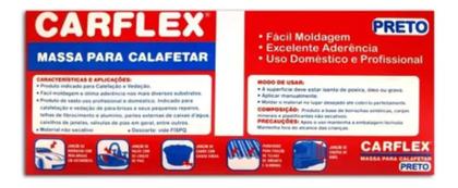 Imagem de Massa Calafetar PRETA 350g - 24 Filetes - Vedação - 51412