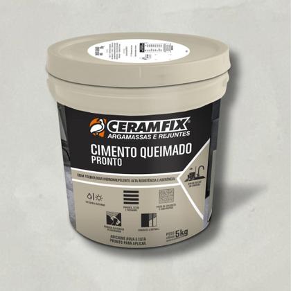 Imagem de Massa Cimento Queimado Pronto Para Uso Interno e Externo Ceramfix 5kg