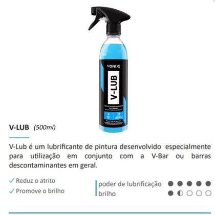 Imagem de Massa ClayBar V-Bar Vonixx 100g V-Lub Lubrificante Toalha