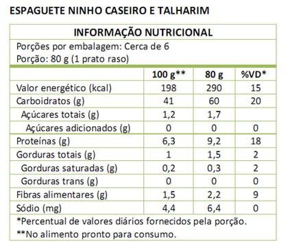 Imagem de Massa Com Ovos Talharim Orquídea 500g