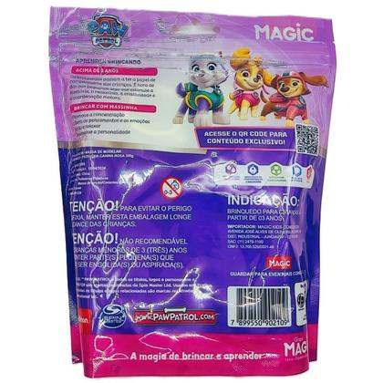 Imagem de Massa de Modelar 12 Cores + 6 Moldes 300g Patrulha Canina Roxo