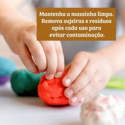 Imagem de Massa de Modelar 12 Cores + 6 Moldes 300g Patrulha Canina Roxo