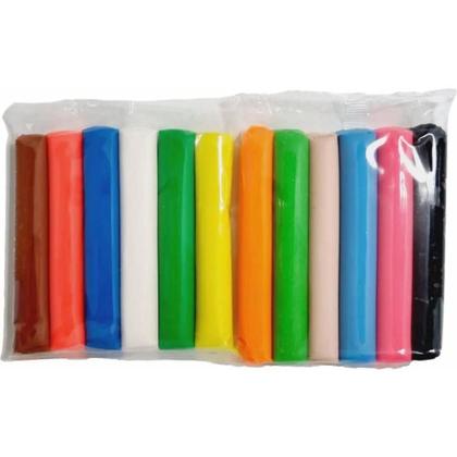 Imagem de Massa de Modelar 180gr 12 Cores Make+ - massinha fofa suave