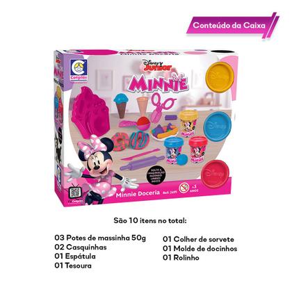 Imagem de Massa de Modelar Kit Com 10 Acessórios Minnie Doceria