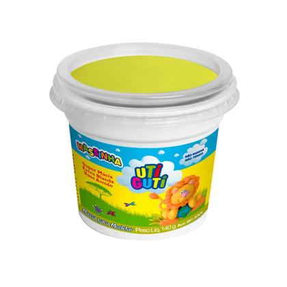 Imagem de Massa de modelar Soft Uti Guti com 2 potes de 140g cada, amarela e vermelha