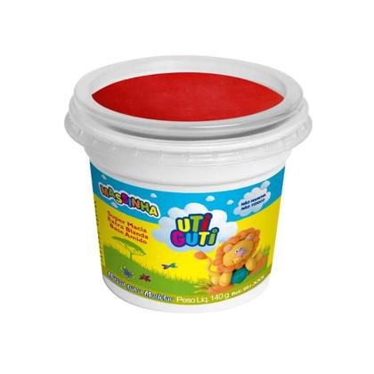 Imagem de Massa de modelar Soft Uti Guti com 2 potes de 140g cada, amarela e vermelha